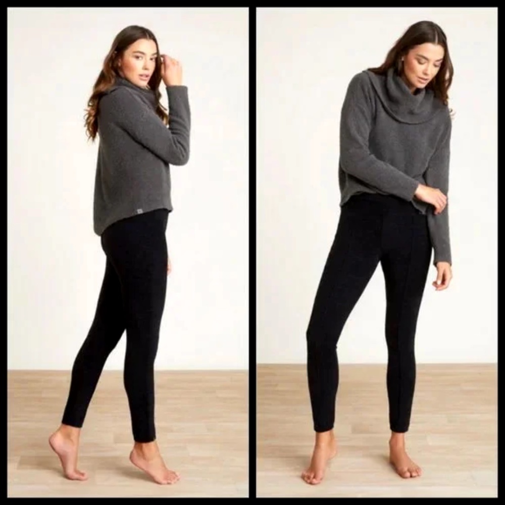 CozyChic Ultra Lite Seamed Legging, Black, Size Small